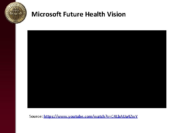 Microsoft Future Health Vision Source: https: //www. youtube. com/watch? v=C 4 Lb. AUa 4