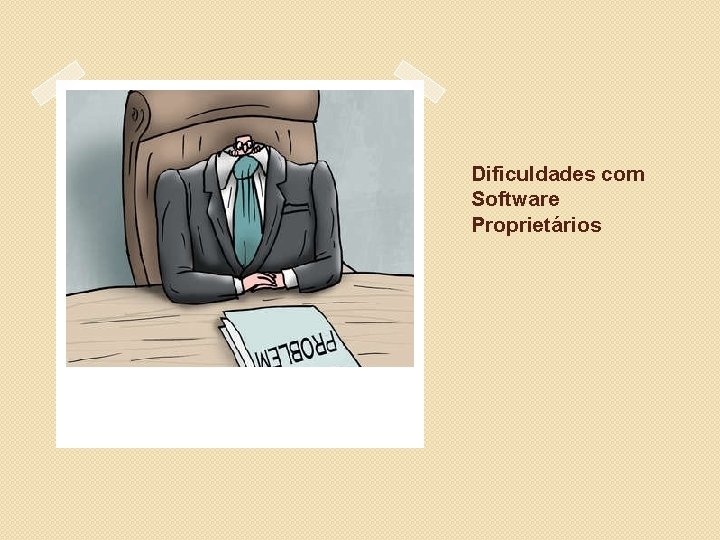 Dificuldades com Software Proprietários 