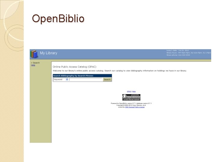 Open. Biblio 