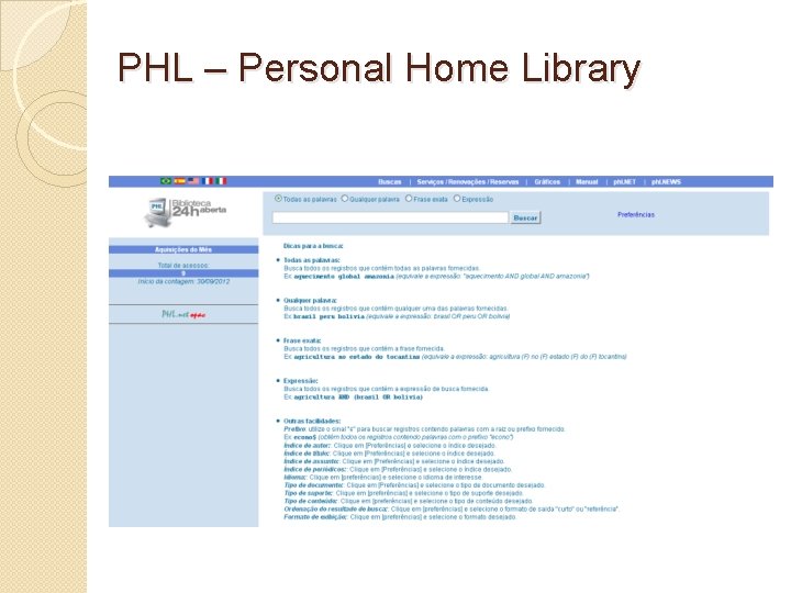 PHL – Personal Home Library 