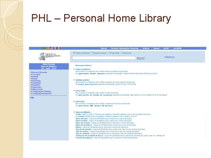 PHL – Personal Home Library 