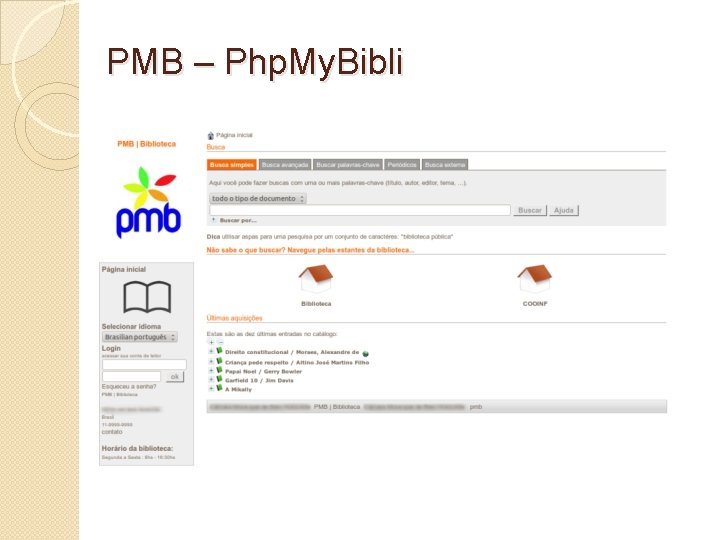 PMB – Php. My. Bibli 