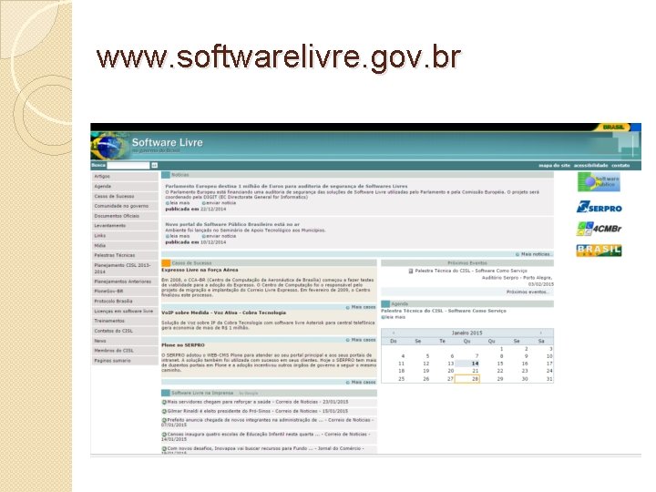 www. softwarelivre. gov. br 
