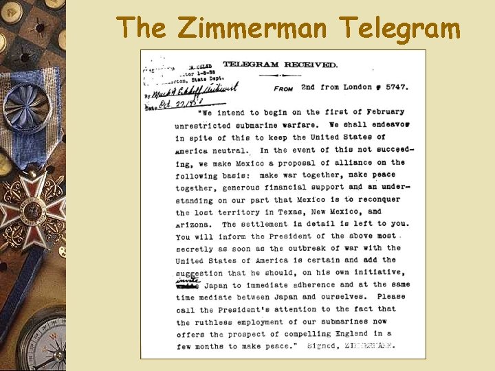 The Zimmerman Telegram 