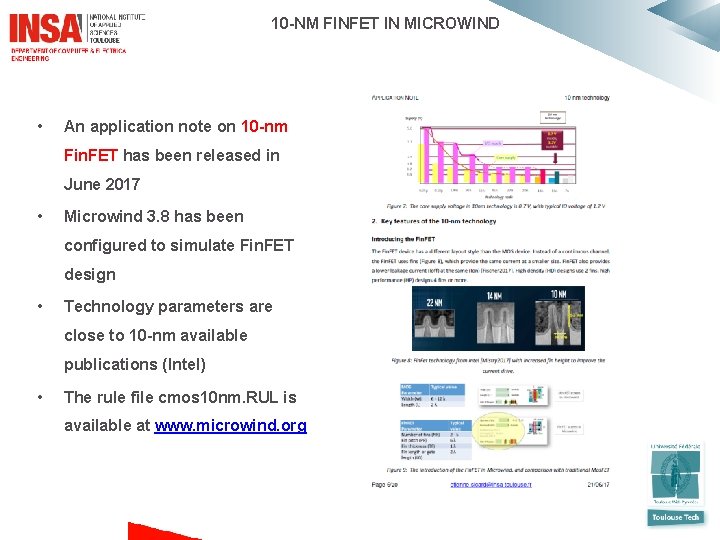 10 -NM FINFET IN MICROWIND • An application note on 10 -nm Fin.