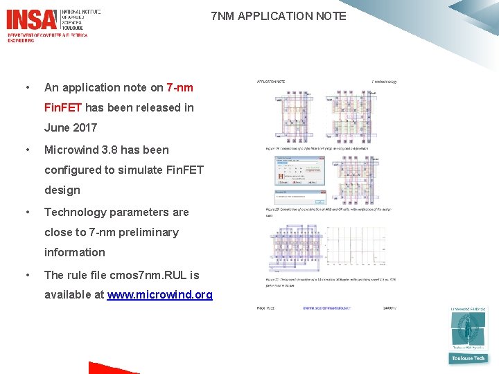  7 NM APPLICATION NOTE • An application note on 7 -nm Fin. FET