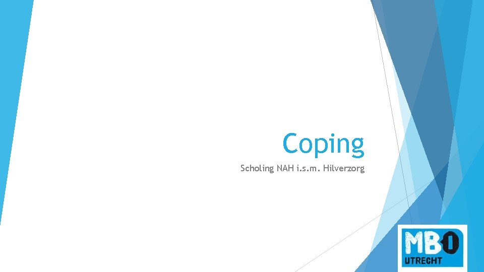 Coping Scholing NAH i. s. m. Hilverzorg 