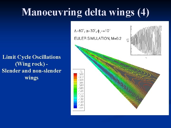 Manoeuvring delta wings (4) Limit Cycle Oscillations (Wing rock) Slender and non-slender wings 