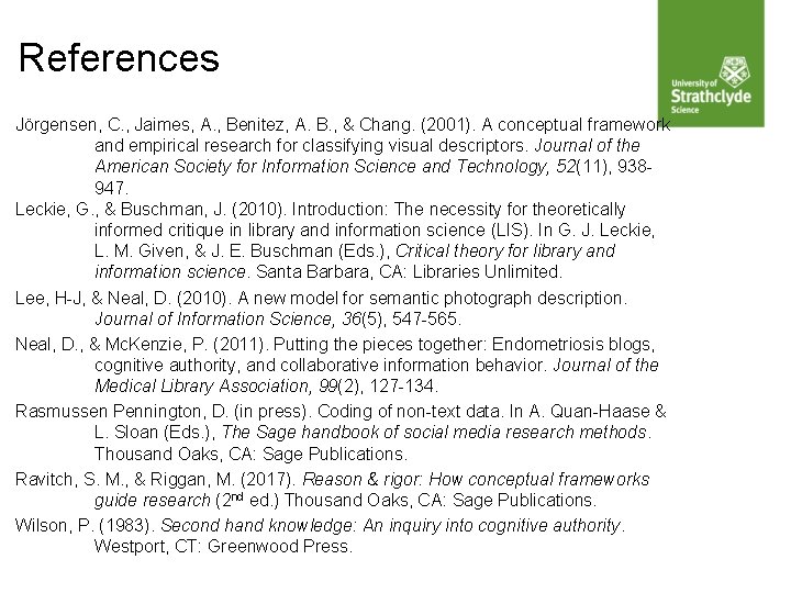 References Jörgensen, C. , Jaimes, A. , Benitez, A. B. , & Chang. (2001).