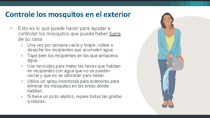 Controle los mosquitos en el exterior • Esto es lo que puede hacer para