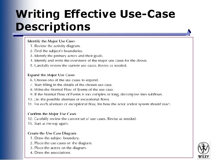 Writing Effective Use-Case Descriptions Slide 19 