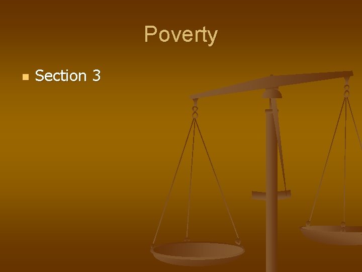 Poverty n Section 3 