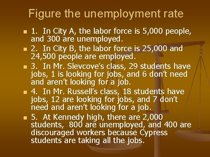 Figure the unemployment rate n n n 1. In City A, the labor force