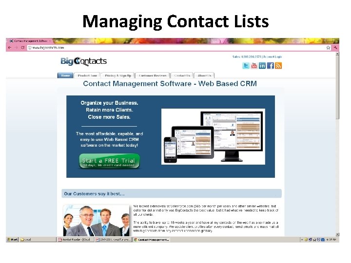 Managing Contact Lists 