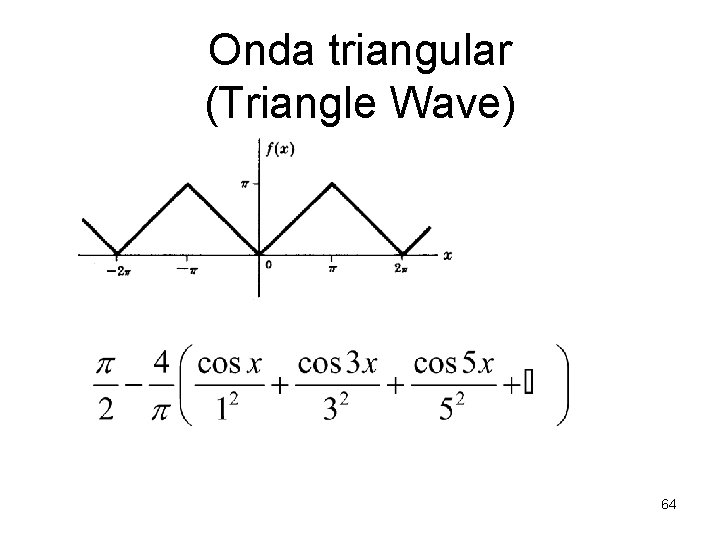 Onda triangular (Triangle Wave) 64 