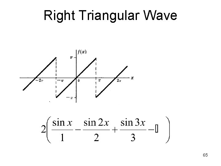 Right Triangular Wave 65 