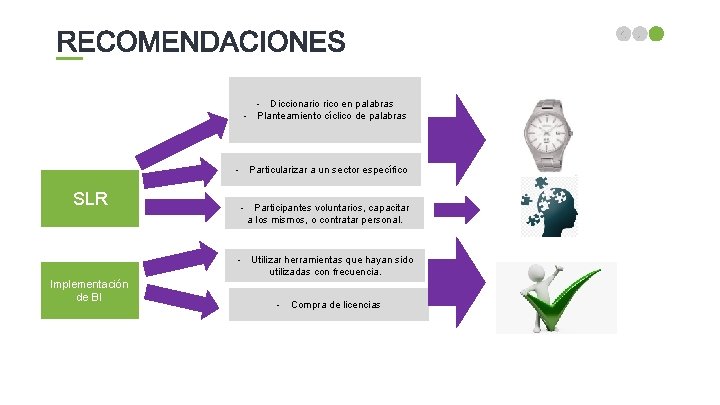 - Diccionario rico en palabras - Planteamiento cíclico de palabras - Particularizar a un