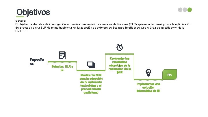 General El objetivo central de esta investigación es, realizar una revisión sistemática de literatura