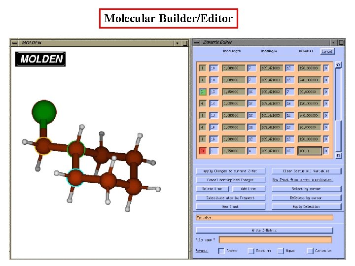 Molecular Builder/Editor 
