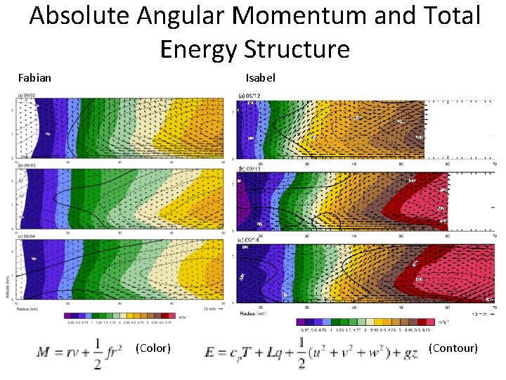 Absolute Angular Momentum and Total Energy Structure Fabian Isabel (Color) (Contour) 