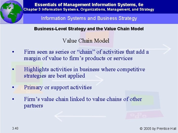 Essentials of Management Information Systems, 6 e Chapter 3 Information Systems, Organizations, Management, and