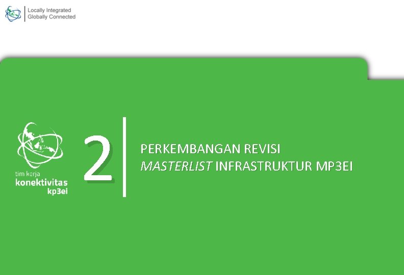 2 PERKEMBANGAN REVISI MASTERLIST INFRASTRUKTUR MP 3 EI 