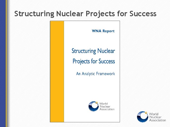 Structuring Nuclear Projects for Success 