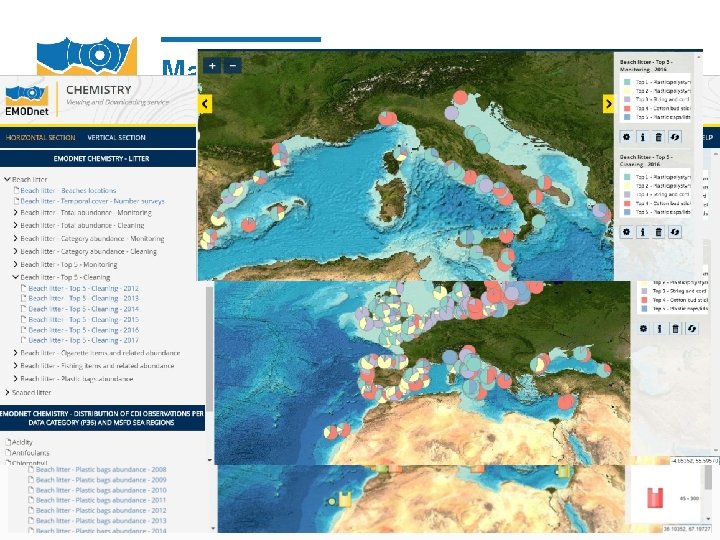 Marine litter maps 