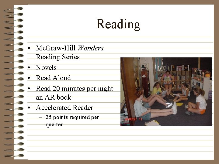 Reading • Mc. Graw-Hill Wonders Reading Series • Novels • Read Aloud • Read