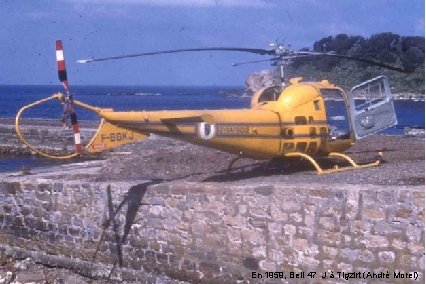 En 1959, Bell 47 J à Tigzirt (André Morel) 