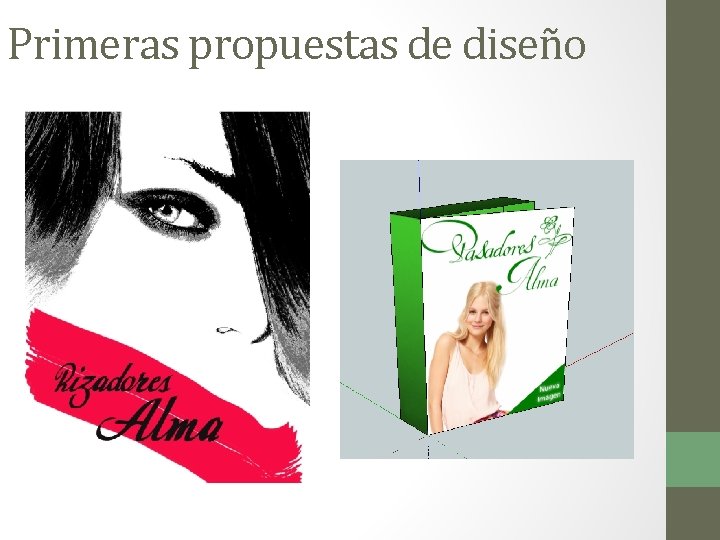 Primeras propuestas de diseño 