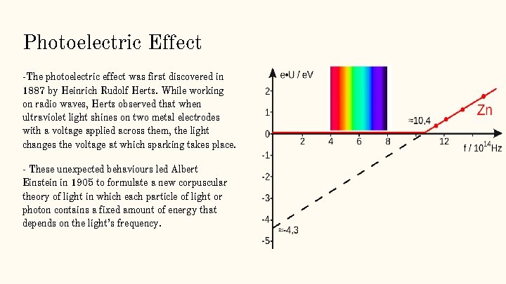 Photoelectric Effect -The photoelectric effect was first discovered in 1887 by Heinrich Rudolf Hertz.