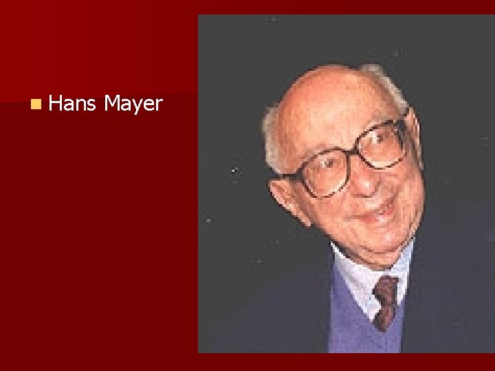 n Hans Mayer 