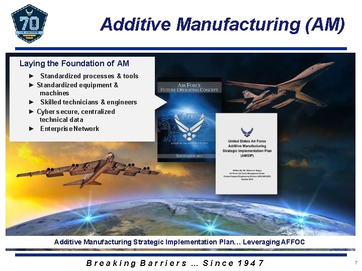 Additive Manufacturing (AM) Laying the Foundation of AM ► Standardized processes & tools ►
