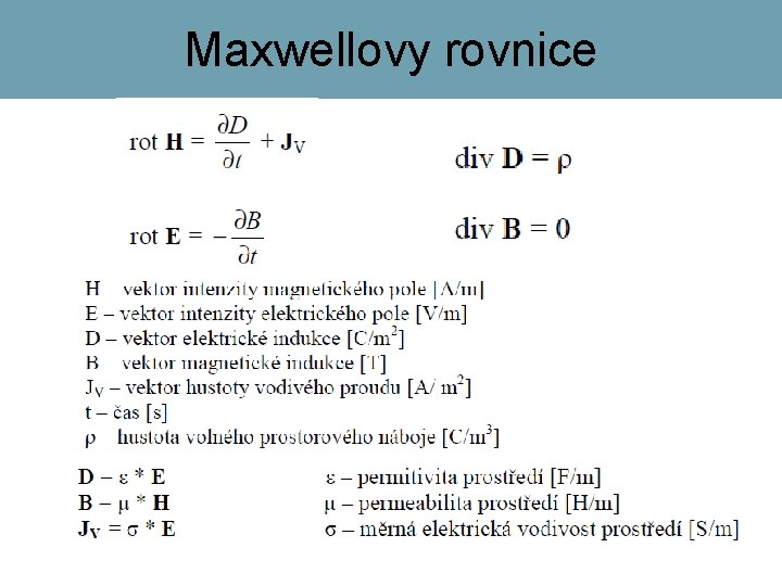 Maxwellovy rovnice 