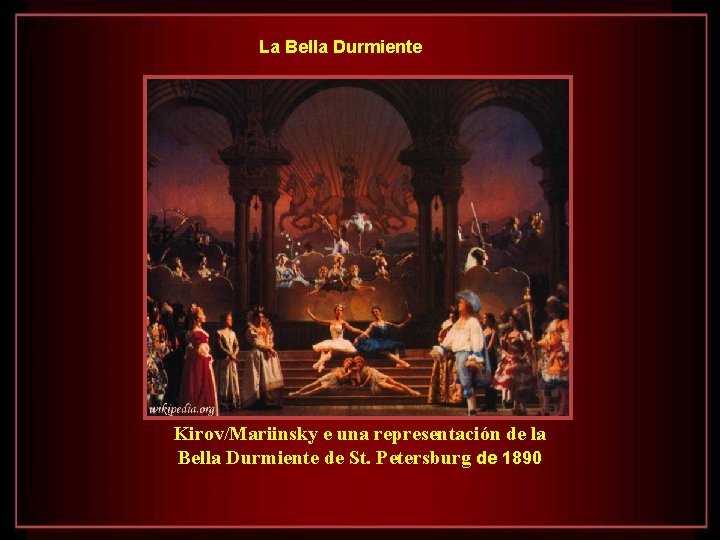 La Bella Durmiente Kirov/Mariinsky e una representación de la Bella Durmiente de St. Petersburg