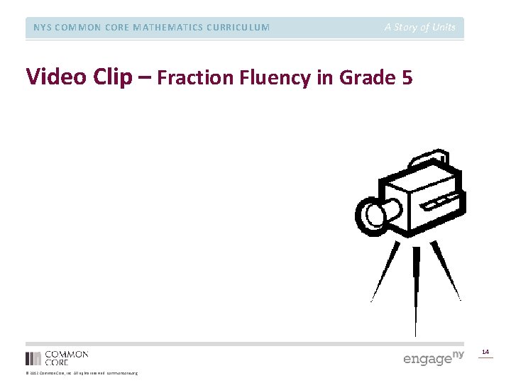 NYS COMMON CORE MATHEMATICS CURRICULUM A Story of Units Video Clip – Fraction Fluency