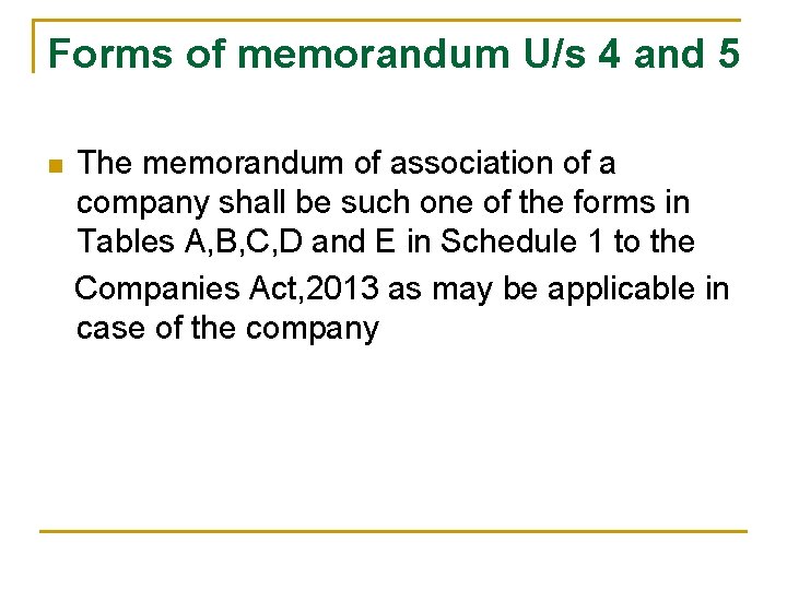 Forms of memorandum U/s 4 and 5 n The memorandum of association of a Forms of memorandum U/s 4 and 5 n The memorandum of association of a