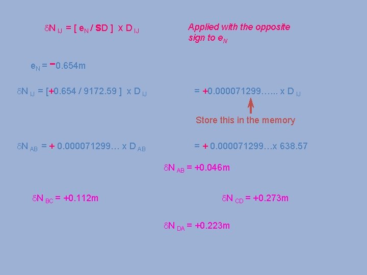 d. N IJ = [ e. N / SD ] x D IJ Applied