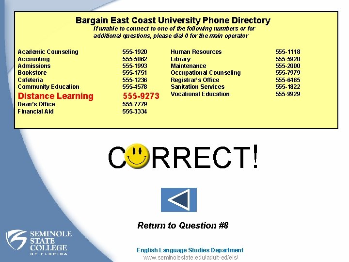 Bargain East Coast University Phone Directory If unable to connect to one of the