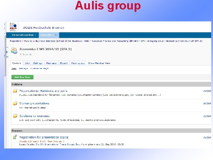 Aulis group 