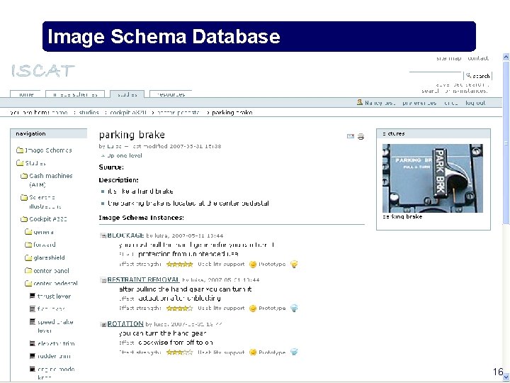 Image Schema Database 16 