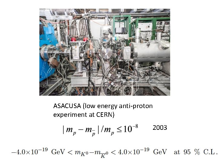 ASACUSA (low energy anti-proton experiment at CERN) 2003 