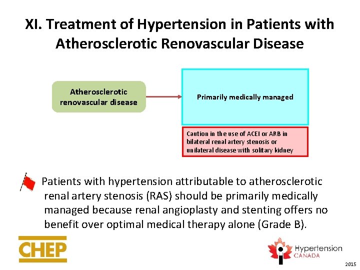 XI. Treatment of Hypertension in Patients with Atherosclerotic Renovascular Disease Atherosclerotic renovascular disease Primarily