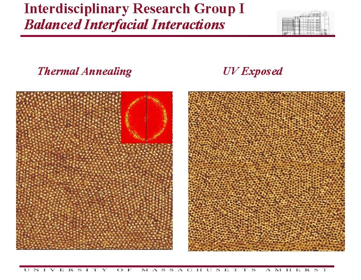 Interdisciplinary Research Group I Balanced Interfacial Interactions Thermal Annealing UV Exposed 