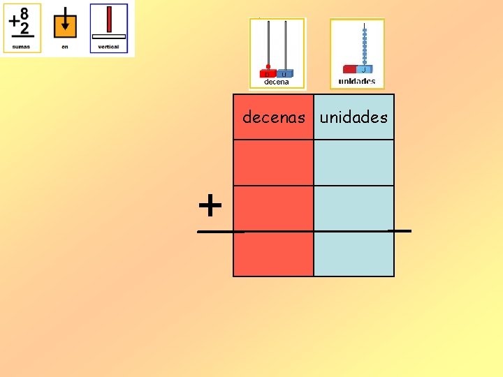 decenas unidades + decenas unidades +
