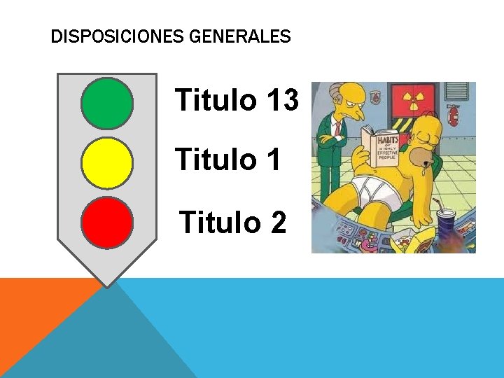 DISPOSICIONES GENERALES Titulo 13 Titulo 1 Titulo 2 