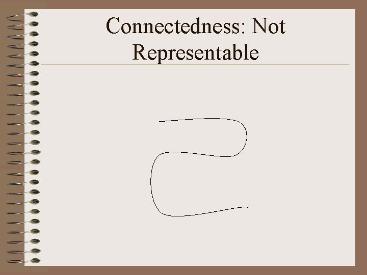 Connectedness: Not Representable 