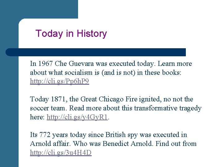 Today in History In 1967 Che Guevara was executed today. Learn more about what