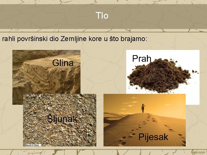 Tlo rahli površinski dio Zemljine kore u što brajamo: 